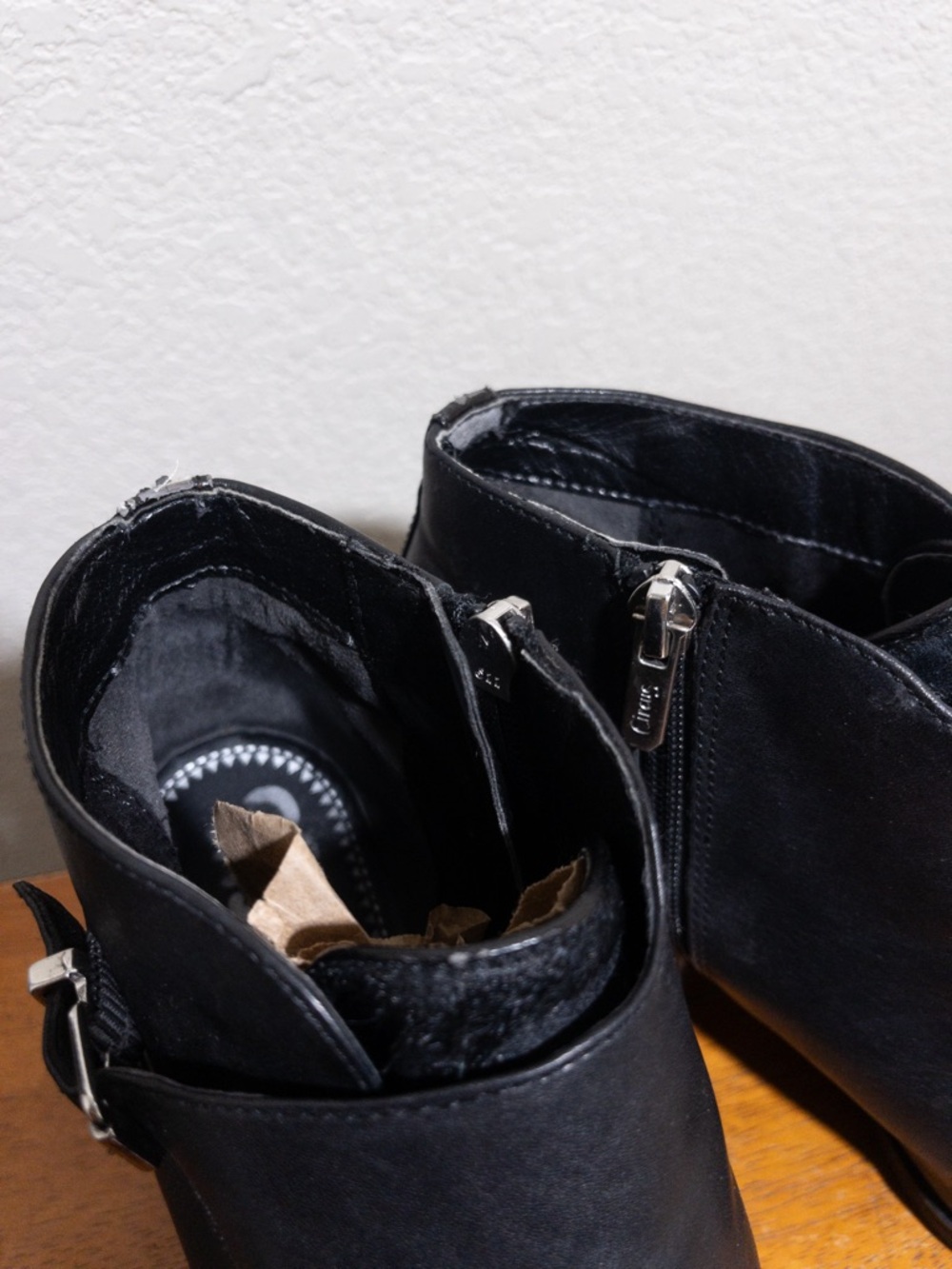 Sam Edelman Circus Reese Monk Strap Booties 8 Black Silver Buckle Pointed Toe - Picture 11 of 15